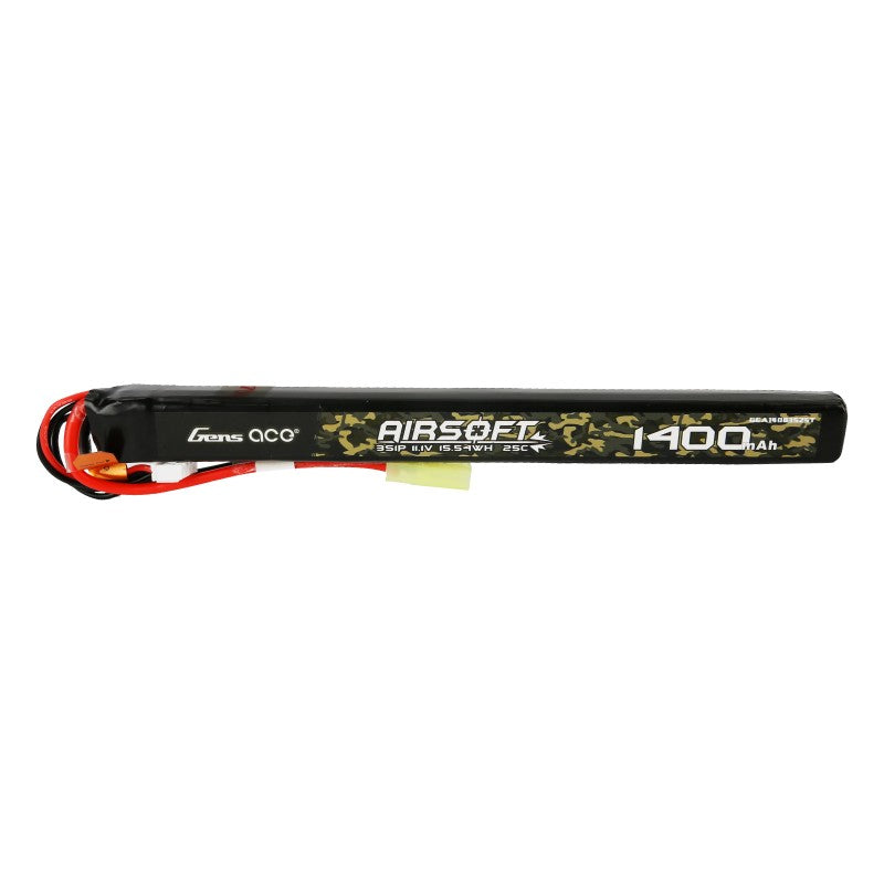 Gens Ace LiPo-akku 11,1V 1400mAh 3S/25C, miniliitin - AK tikkuakku