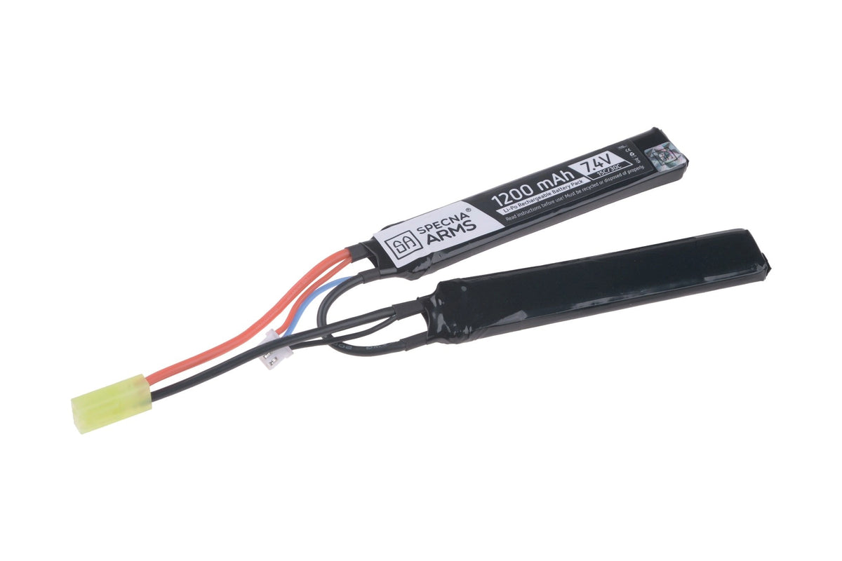 Specna Arms LiPo battery 7,4V 1200mAh 15/30C 2 pieces - Small Tamiya