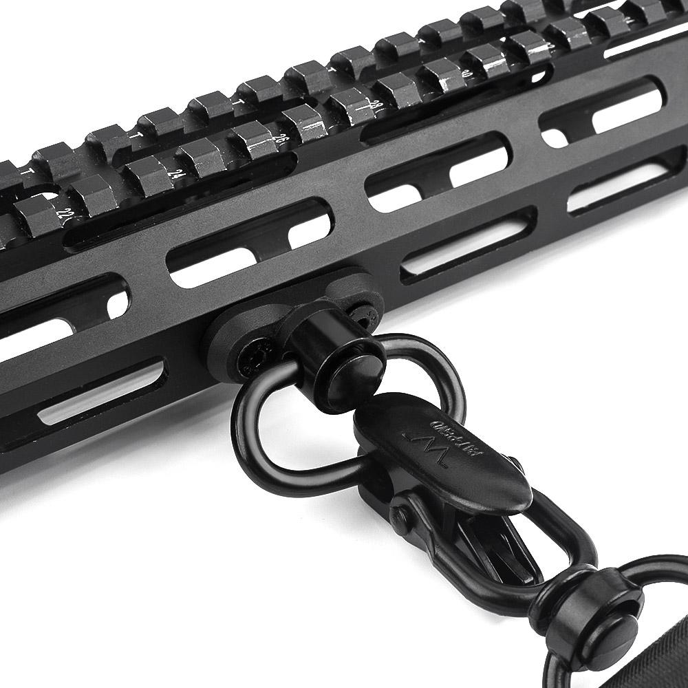 M-ETAL QD M-LOK/KeyMod sling mount - Black