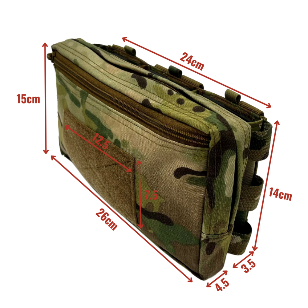 Warrior Assault Systems Triple snap mag Utility pouch, triple snap mag pouch + general pocket - MultiCam