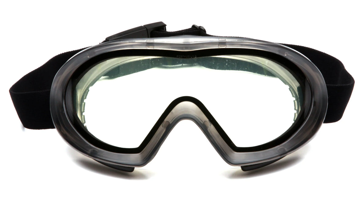 Pyramex Capstone Dual Lens safety glasses - clear lens (OTG, eyeglass compatible)
