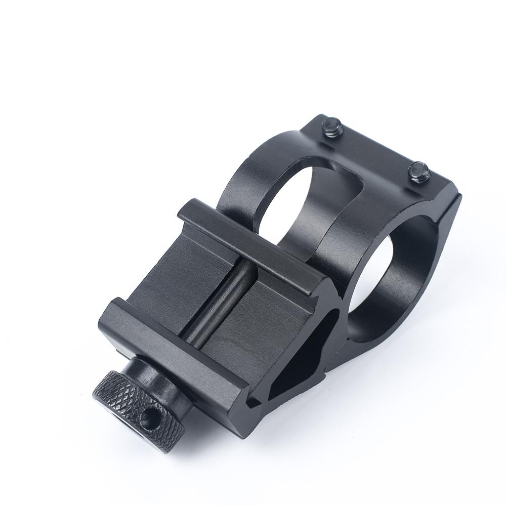 M-ETAL 1" weaponlight / torch / laser RIS/ Picatinny 45° offset mount - Black