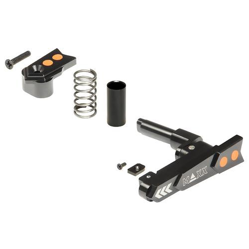 Maxx Model CNC aluminum magazine release, type A - black