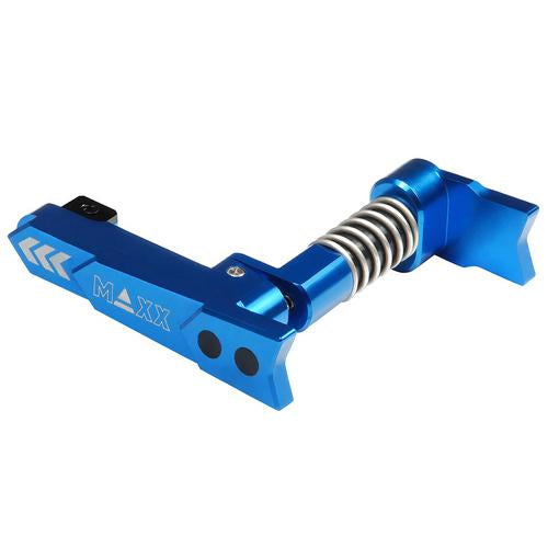 Maxx Model CNC aluminum magazine release, type A - blue