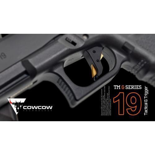 COWCOW Technology aluminum tactical trigger, Marui/WE Glock compatible - black