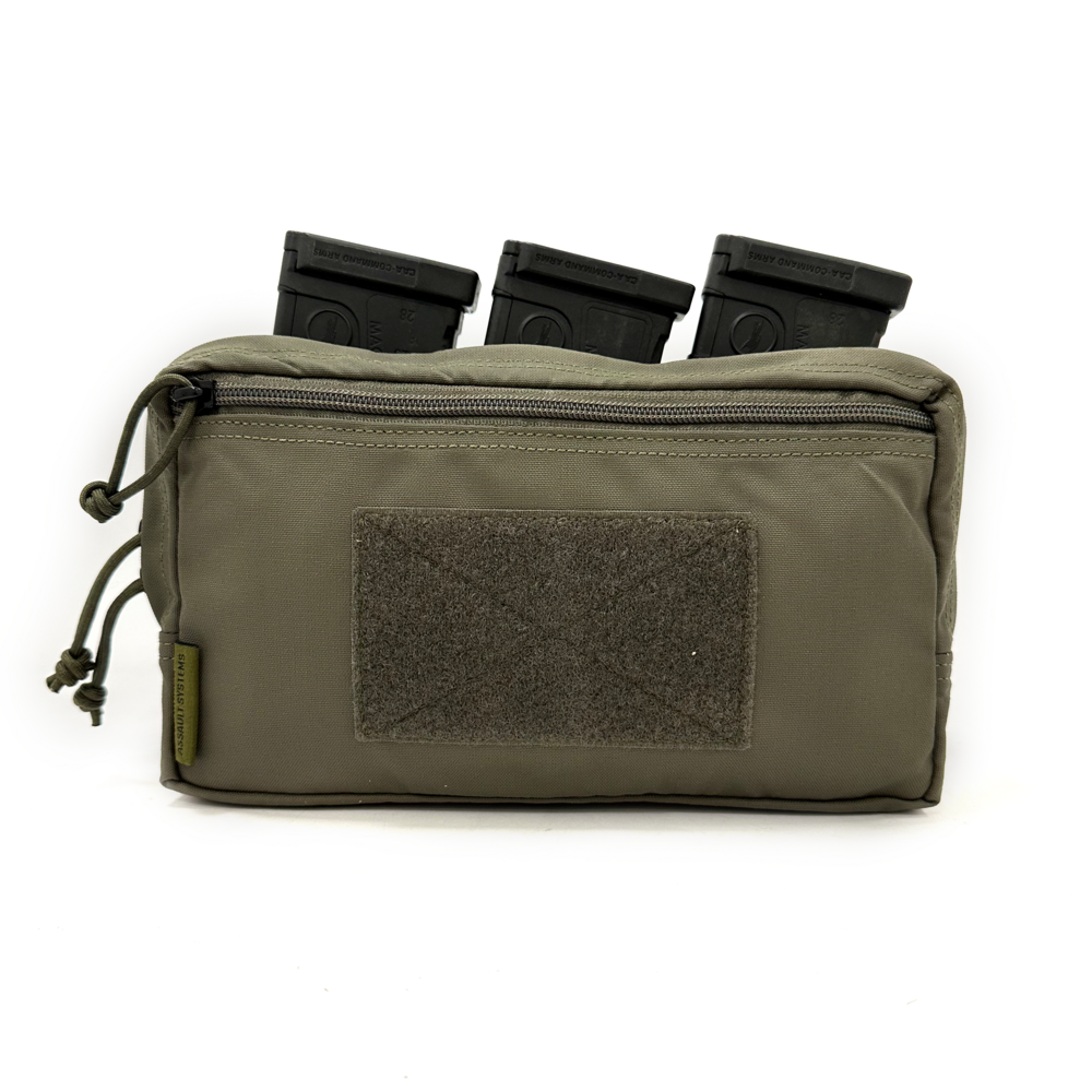 Warrior Assault Systems Triple snap mag utility pouch, triplalipastasku + yleistasku – Ranger Green