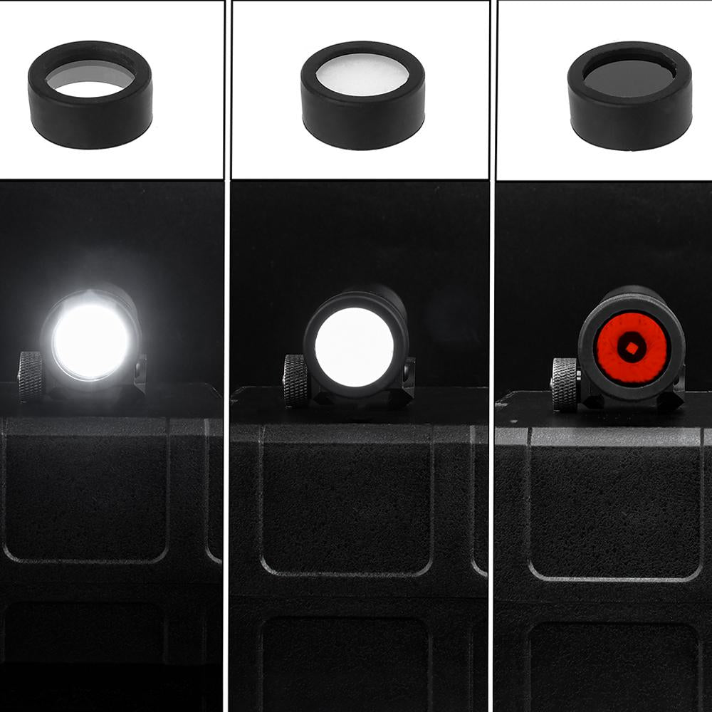 WADSN 25.4mm Flashlight Lens Protector Set (Clear, Diffuser and IR Filter)