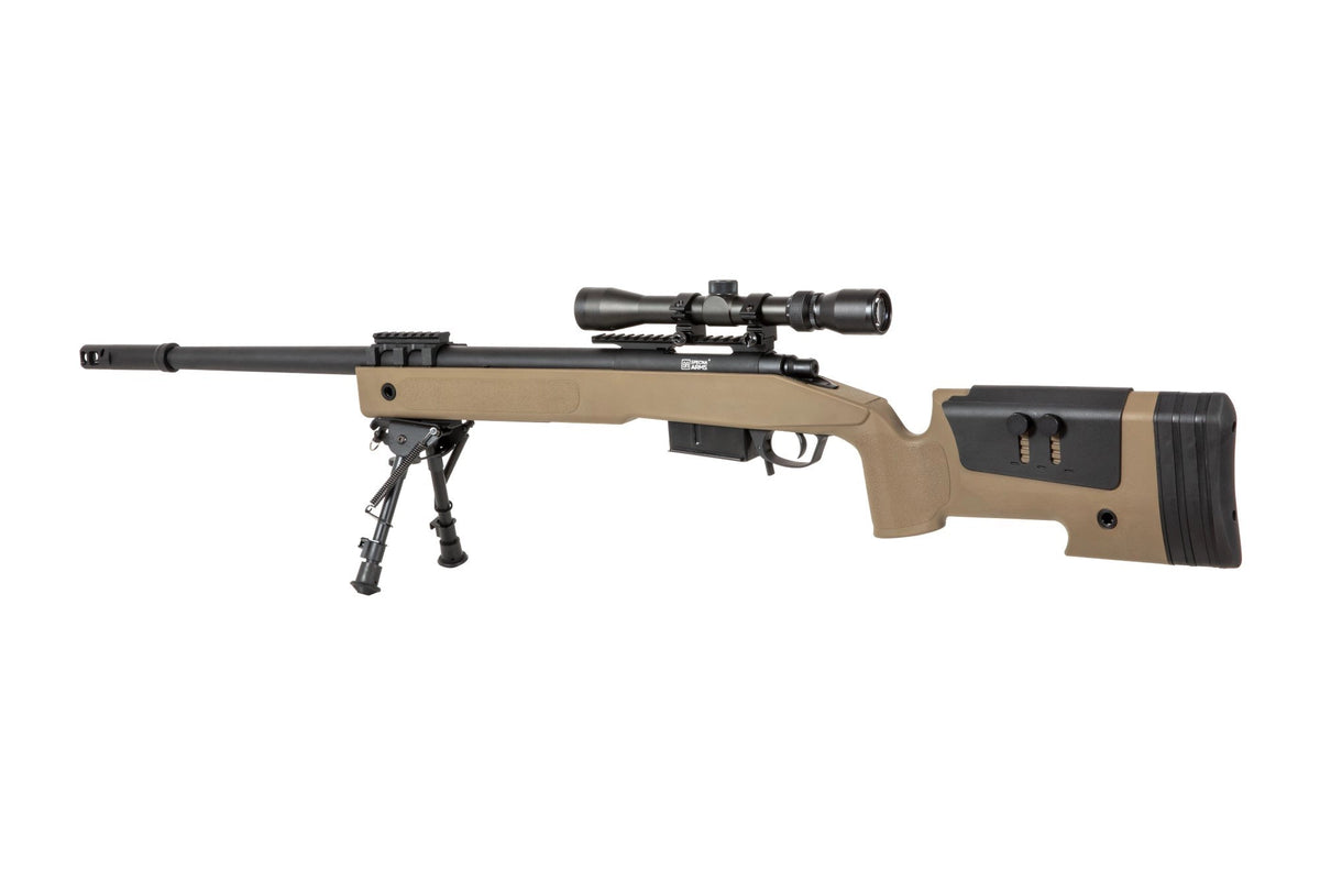 Specna Arms SA-S03 CORE™ Sniper Rifle Replica with Scope and Bipod - Tan