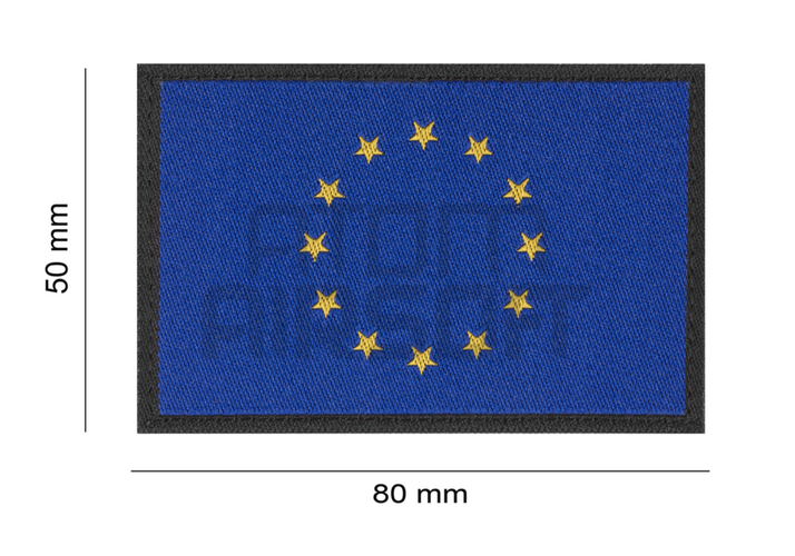 Clawgear EU lippu velcromerkki - sininen