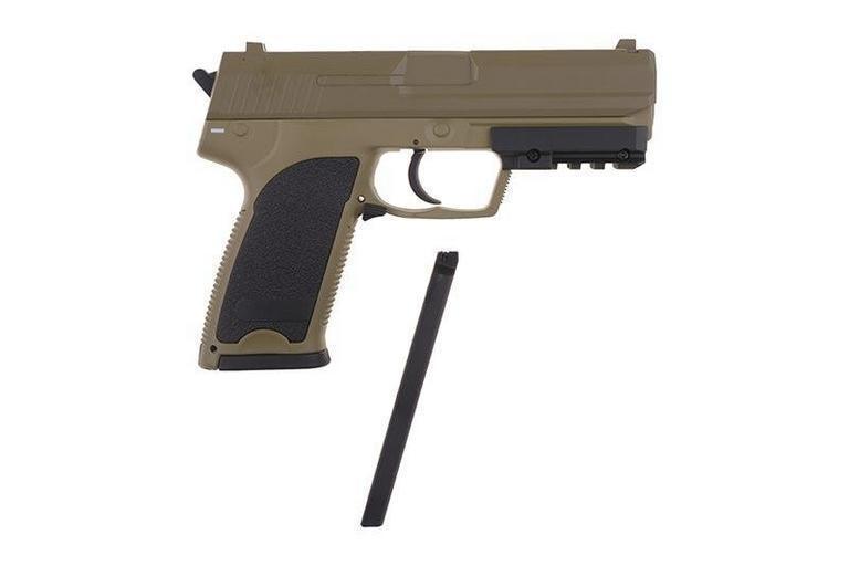 Cyma USP AEP sähköpistooli, CM125 - hiekka
