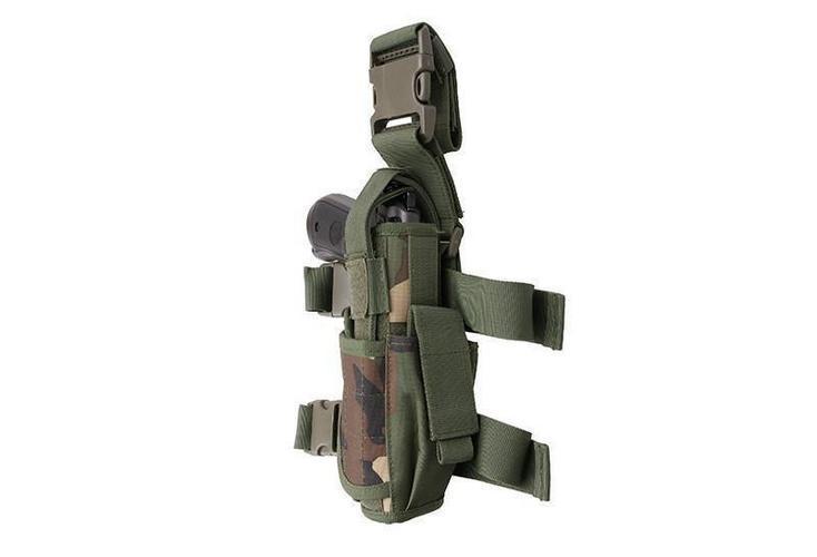 GFC Tactical Universaali pistoolin reisiholsteri lipastaskulla - woodland