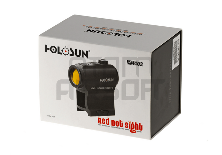 Holosun HS403B punapistetähtäin (matala ja korkea jalka)