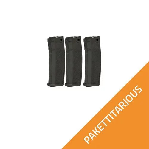 Specna Arms 3x S-Mag 125 kuulan mid-cap lipas – musta