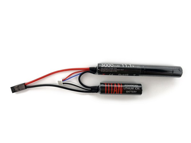 TITAN Power 3000mAh 11,1V Nun-chuck airsoft-akku – miniliitin